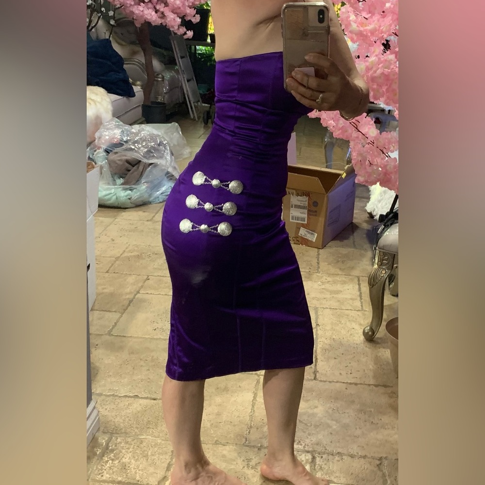 Mexican Dress purple color dress size S